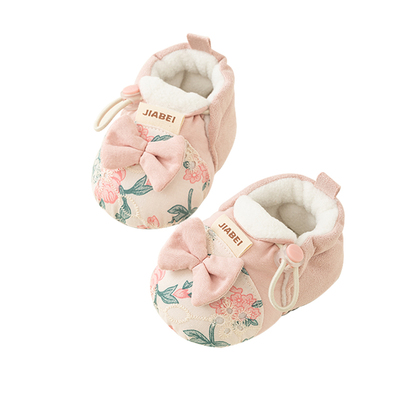 加蓓宝宝不掉鞋冬季婴儿防掉鞋