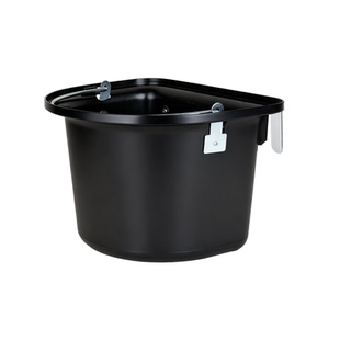 马术马料槽D形水料桶饮水器马房挂放两用料槽专用喂水桶马术用品