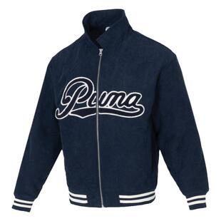 彪马男子2025春新款刘宪华同款灯芯绒加绒复古夹克外套 630949-14