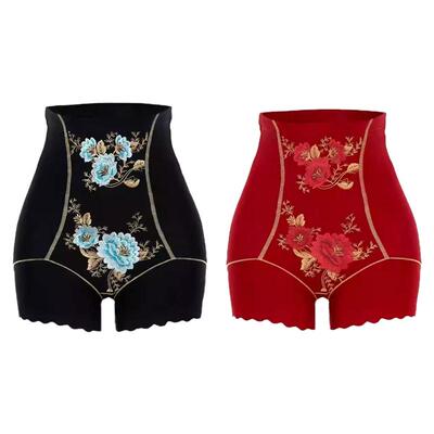 高腰收腹裤女士平角裤塑身美体裤