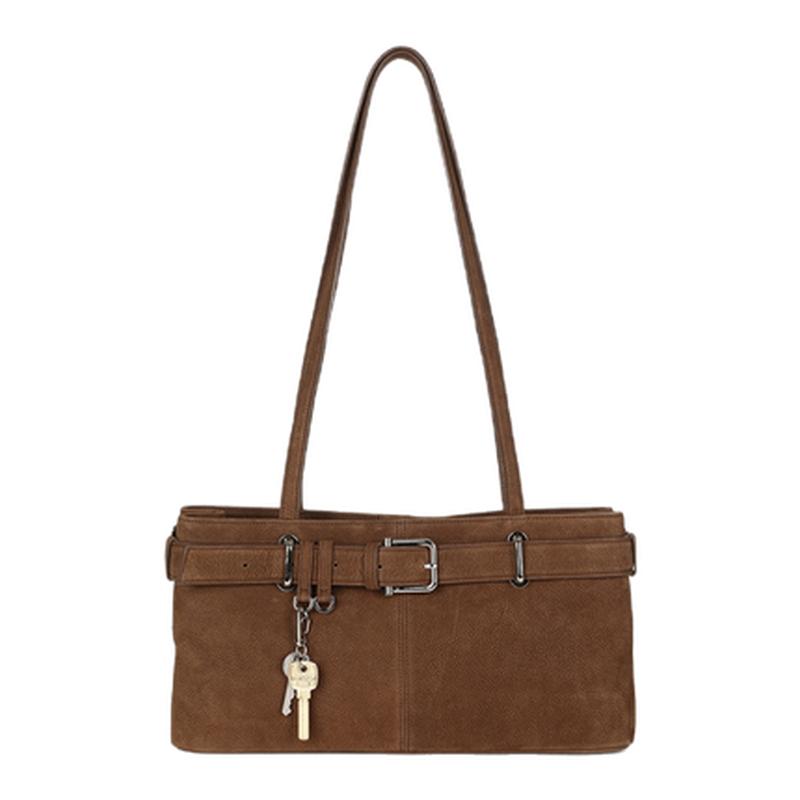 OSOI 女士25冬季新款通勤斜挎休闲钥匙挂饰腋下单肩包MUSINSA