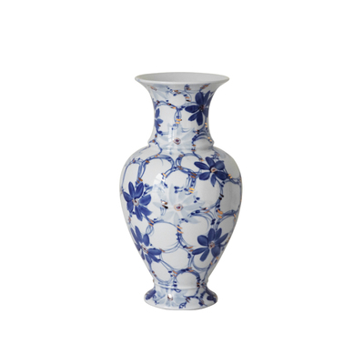 缪斯家手绘复古陶瓷花瓶新中式