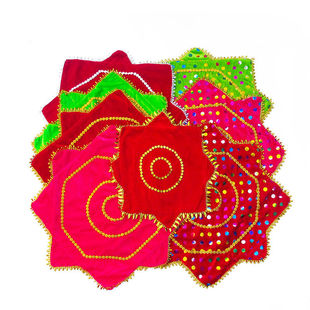 9寸儿童手绢考级道具成人舞蹈手绢花东北扭大秧歌二人转表演手帕