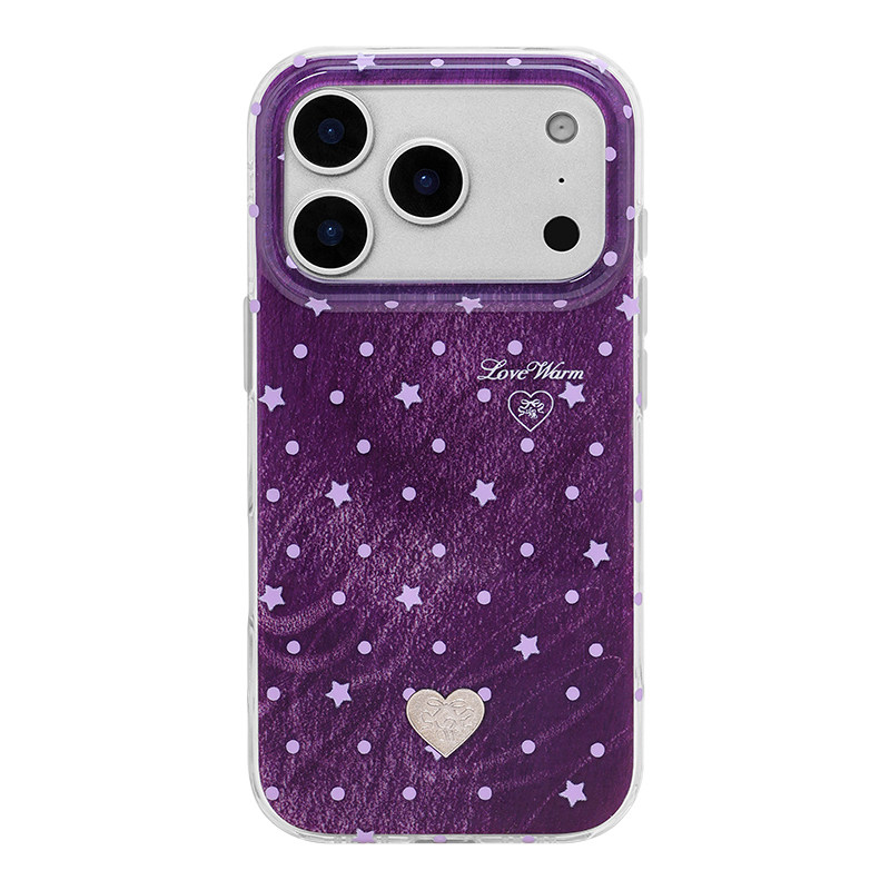 coditto原创紫雾莓星适用iPhone18promax手机壳韩系高级苹果18pro简约小众17promax保护套17