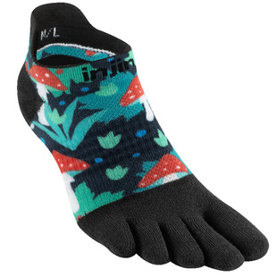 injinji限定五指袜女短筒薄款拼色印花coolmax速干运动跑步袜子夏