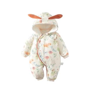 婴儿连体衣冬季加厚外出服秋冬夹棉棉服冬季宝宝衣服冬装新款a类6