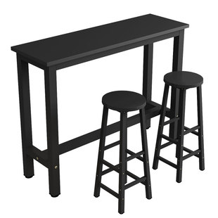 靠墙吧台家用隔断长条高脚桌长方形简易餐桌奶茶店细长条桌窄桌子