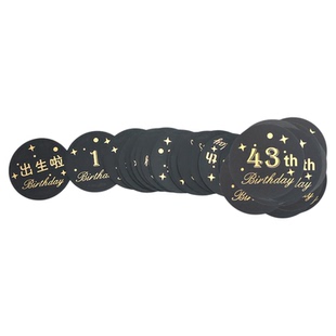 正常发货-生日数字牌20岁30岁40岁贴纸一岁一礼生日牌岁数年龄卡