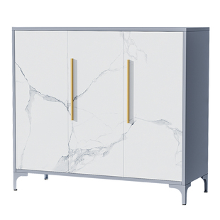 家用门口钢制鞋柜入户门玄关柜防尘鞋架2025新款大容量收纳储物柜