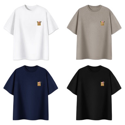 PSO Brand男装女装【五合一】抗紫外线休闲透气运动刺绣短袖T恤