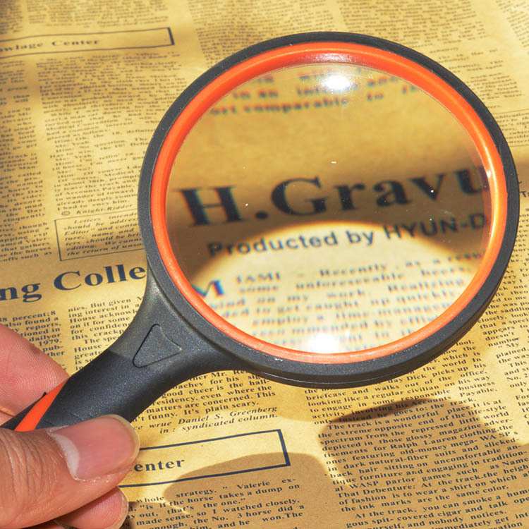 放大镜便携手持式高清20倍户外野外聚光点火儿童学生用老人阅读30