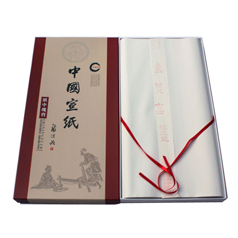 宣纸作品纸4手工四尺六尺生宣纸 安徽泾县国画书法专用宣纸批发
