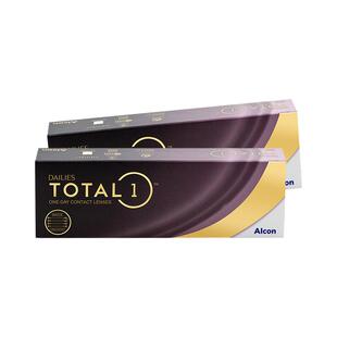 爱尔康Alcon水梯度天天抛近视日抛透明隐形眼镜60片2盒装50-900度