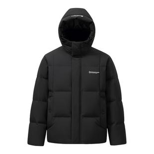 【雪壳系列】雪中飞25冬新款羽绒服男休闲短运动连帽90绒面包服A