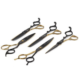 火匠武士专业理发剪刀美发剪发型师专用胖胖柳叶翘剪无痕牙剪套装