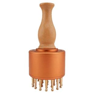 纯黄铜艾灸经络刷燃脂肪揉腹肝胆推拿明火随身灸刮痧按摩一体