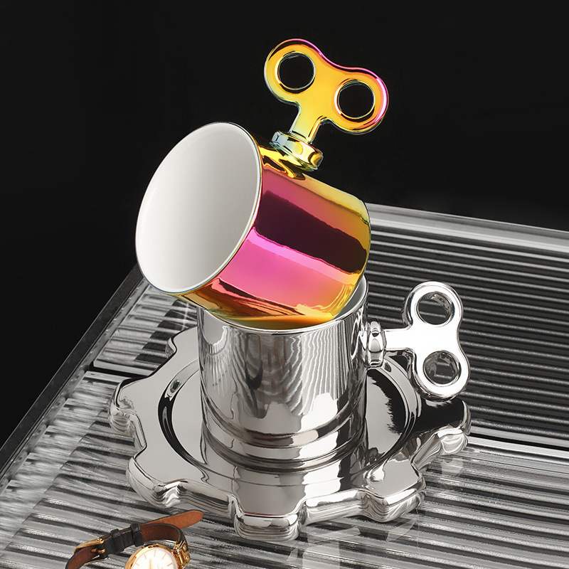 轻奢创意马克杯高级感礼盒装颜设计陶瓷人咖啡杯手礼杯子高送伴值