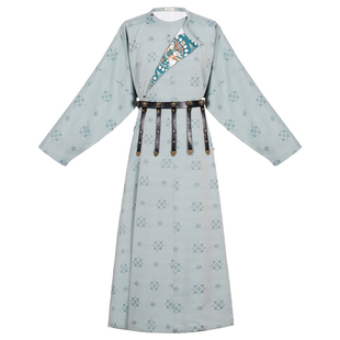 花朝记|凉州词|春秋冬传统汉服男|团花提花|唐制圆领袍蹀躞带