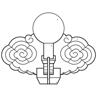 一斗二升交麻叶并一斗三升平身科斗拱CAD 清不出踩三视图分件尺寸