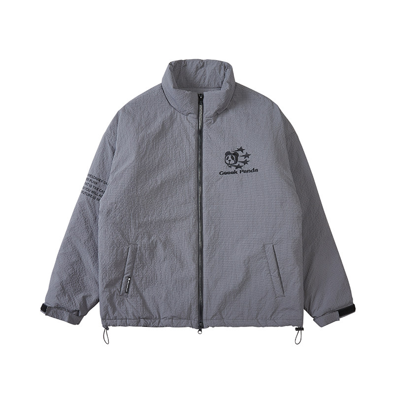 韦恩泽维尔加厚冬季绣花棉服大码