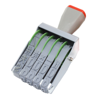 4位商品价格印章可调数字0-9超市金额标签价格印章5-6位转轮号码