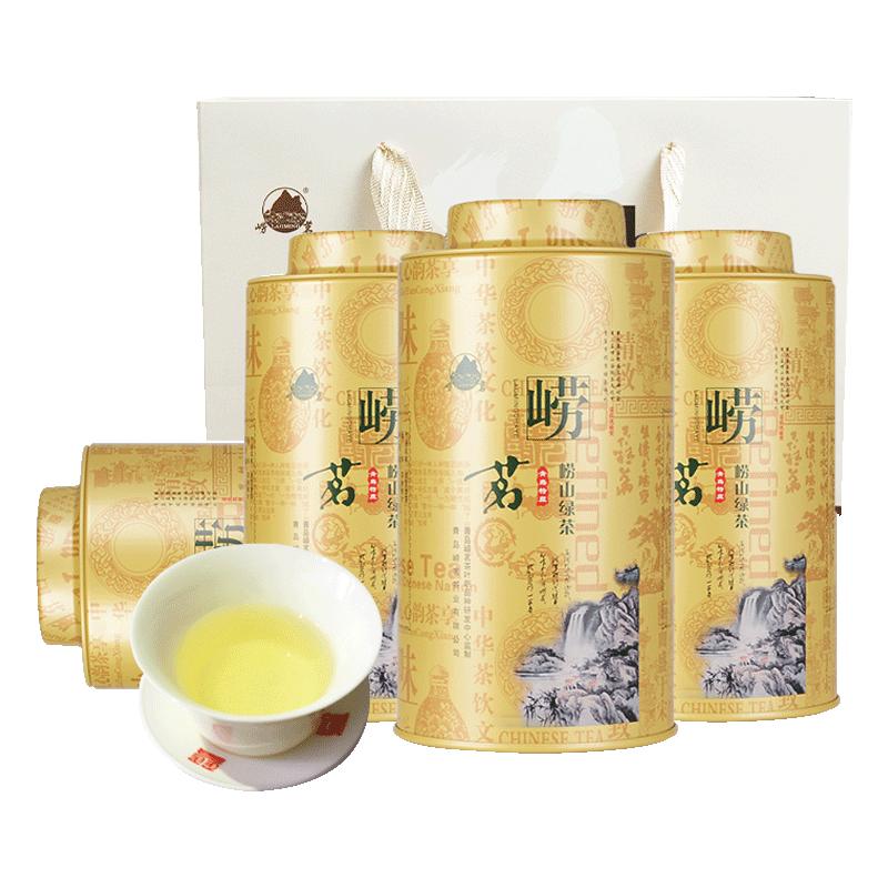 崂茗崂山绿茶叶2025新茶浓香型500g散装礼盒山东青岛特产日照足