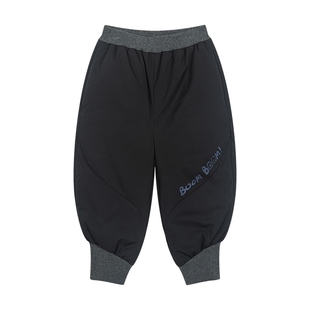 马拉丁儿童裤子25冬新款男童保暖萌趣柔软羽绒裤