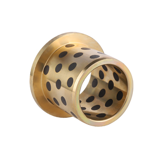 JFB内径18 20翻边石墨铜套带肩型MPFZ无油衬套挡边法兰自润滑轴承