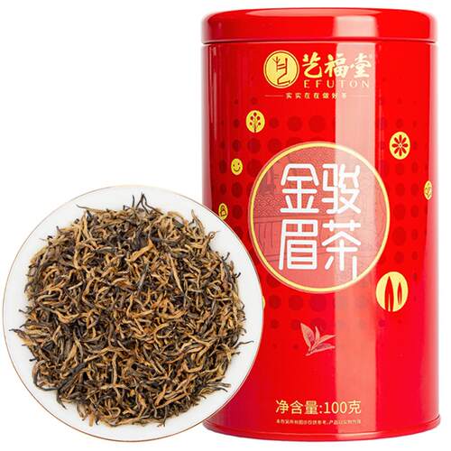 艺福堂茶叶福建武夷金骏眉红茶特级正宗浓香型蜜香古树小罐装散装