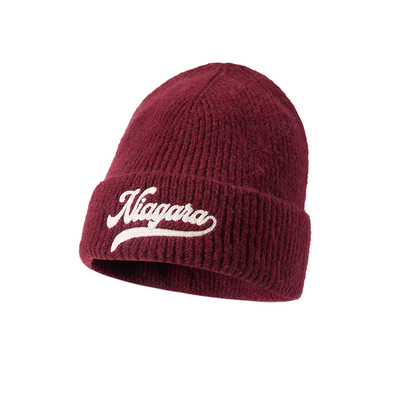 畹町复古字母贴布针织帽毛线帽