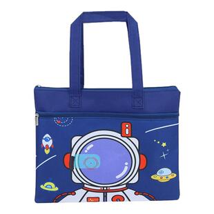 新品 双层卡通a4文件袋手提拉链袋作业袋小学生资料袋科目分类包