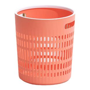 茶花垃圾桶家用纸篓无盖塑料废纸客厅厨房卫生桶卫生间厕所垃圾篓