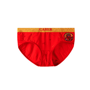 caber/卡百利清仓特价五折大红本命年生肖女士三角裤莫代尔棉