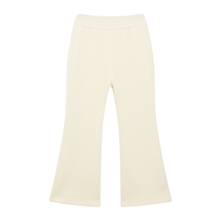 左西女童加绒裤子秋冬款儿童冬季加厚喇叭裤2025新款中大童运动裤