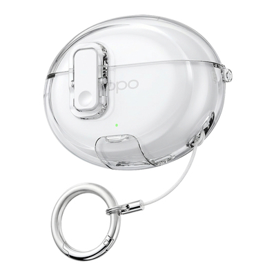 适用oppoEncoAir4Pro锁扣耳机壳free4透明耳机套x3手机支架保护壳r3pro保护套一加buds4耳机壳ace2耳机保护壳