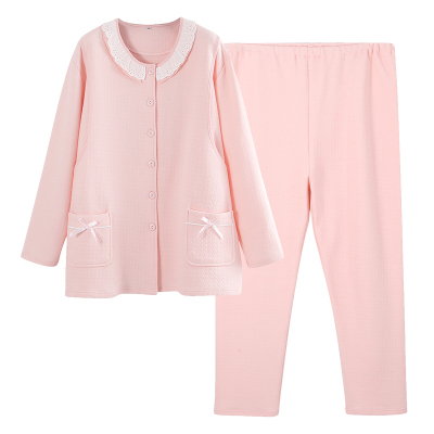 大码孕妇月子服秋冬产后哺乳睡衣