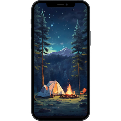 森林露营篝火星空治愈系壁纸iphone苹果安卓手机电脑ipad平板壁纸