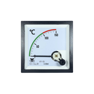 YT72 指针式150℃模拟温度表4-20mA输入150度温度计 BE72YT72