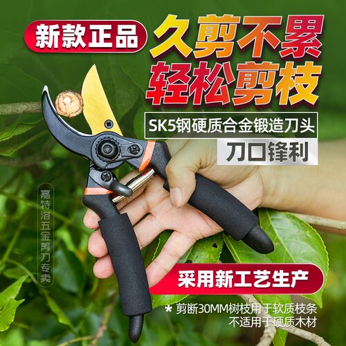 【德国工艺】SK5加厚专用省力果树园林修剪树枝剪刀果树修枝剪刀