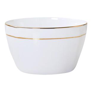 景德镇手工描金西式陶瓷饭碗汤碗大碗家用餐具套装创意骨瓷方碗