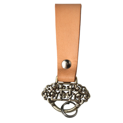 蒙客银钥匙扣民族风手工皮制品