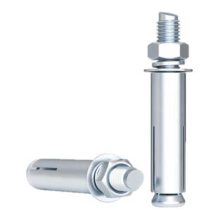 金超碳钢镀锌膨胀螺丝螺栓加长拉爆膨胀管钉外管M6M8M10M12