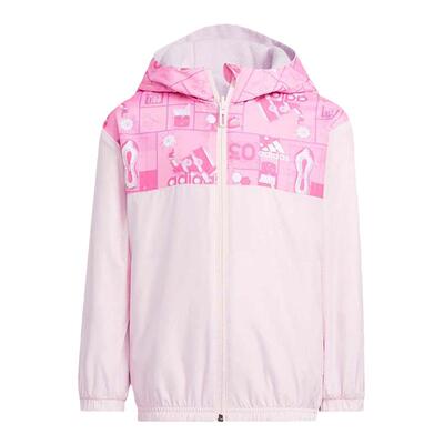 Adidas/阿迪达斯官方正品新款儿童休闲运动连帽夹克外套HM9623