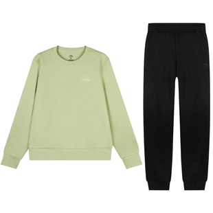 安踏中年妈妈套装女2026春季新款宽松大码透气休闲跑步时尚运动服