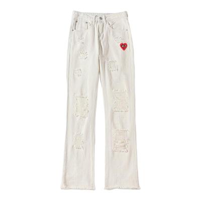 查尔斯桃心爱心牛仔裤