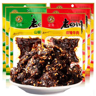 老四川6袋牛肉干小吃下酒菜零食