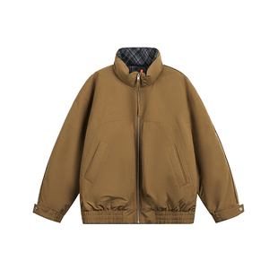 工装立领羽绒服男款休闲外套保暖防风防寒白鸭绒宽松美式潮牌帅气