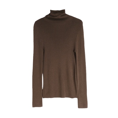 简约好搭配高领针织打底衫修身女