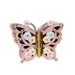 蝴蝶系列珐琅首饰盒文创市集礼品小摆件戒指饰品收纳盒送女友闺蜜