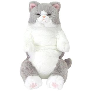 日本sunlemon瞌睡猫咪玩偶柔软仿真娃娃毛绒玩具公仔正版生日礼物